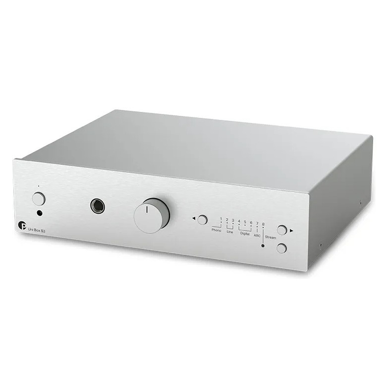 Pro-Ject Uni Box S3 wzmacniacz strumieniowy, srebrny