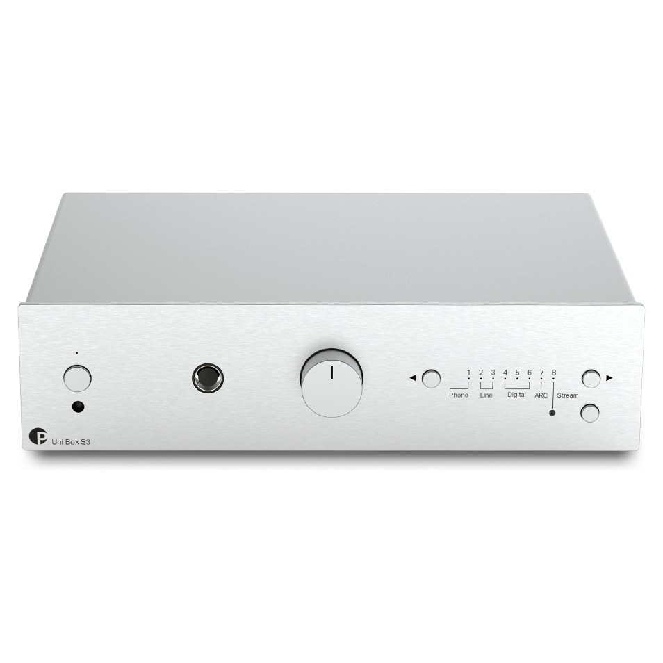 Pro-Ject Uni Box S3 wzmacniacz strumieniowy, srebrny