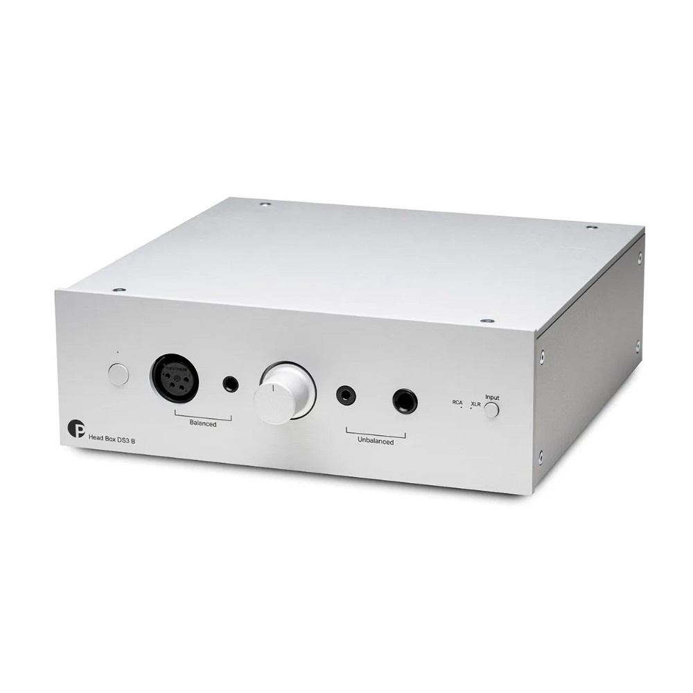 Pro-Ject Head Box DS3 B, zbalansowany wzmacniacz słuchawkowy, srebrny