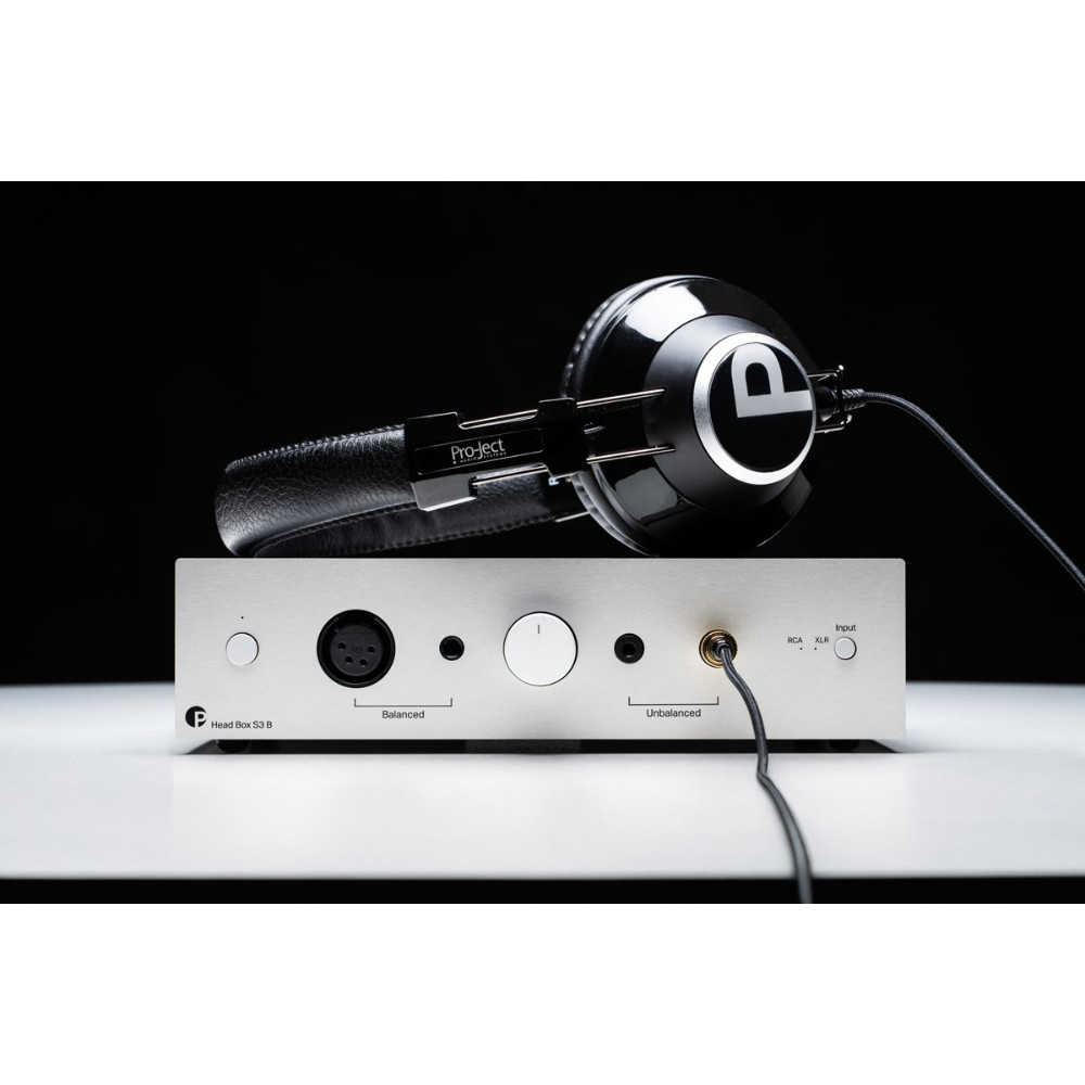 Pro-Ject Head Box S3 B, zbalansowany wzmacniacz słuchawkowy, srebrny