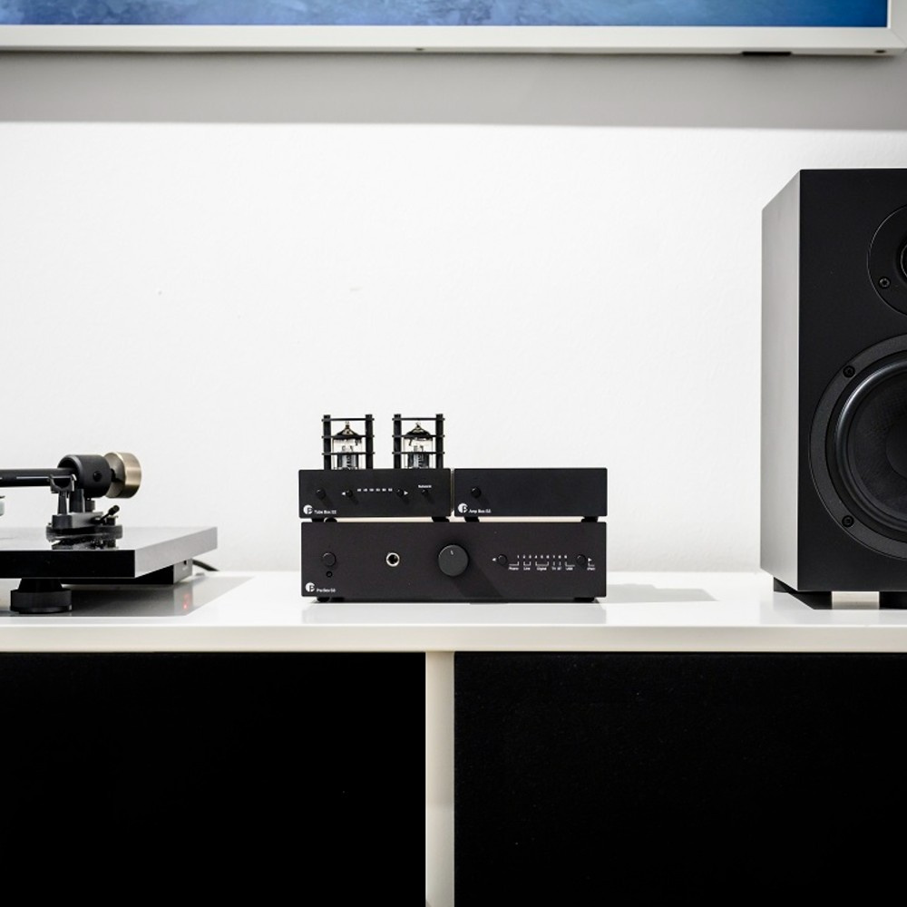 Pro-Ject Pre Box S3, kompaktowy przedwzmacniacz z Bluetooth i DAC, czarny