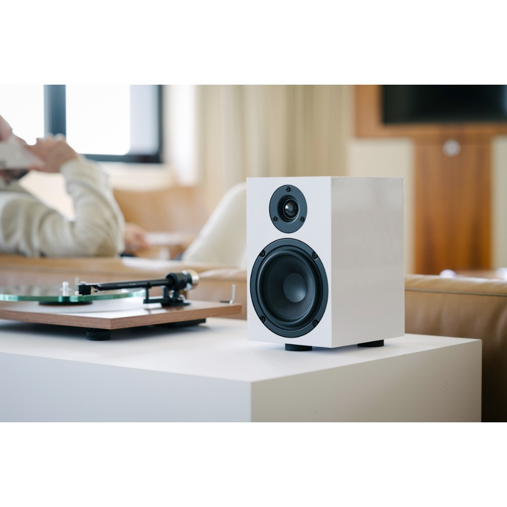Pro-Ject Speaker Box 5 E, kolumny podstawkowe, para, biały