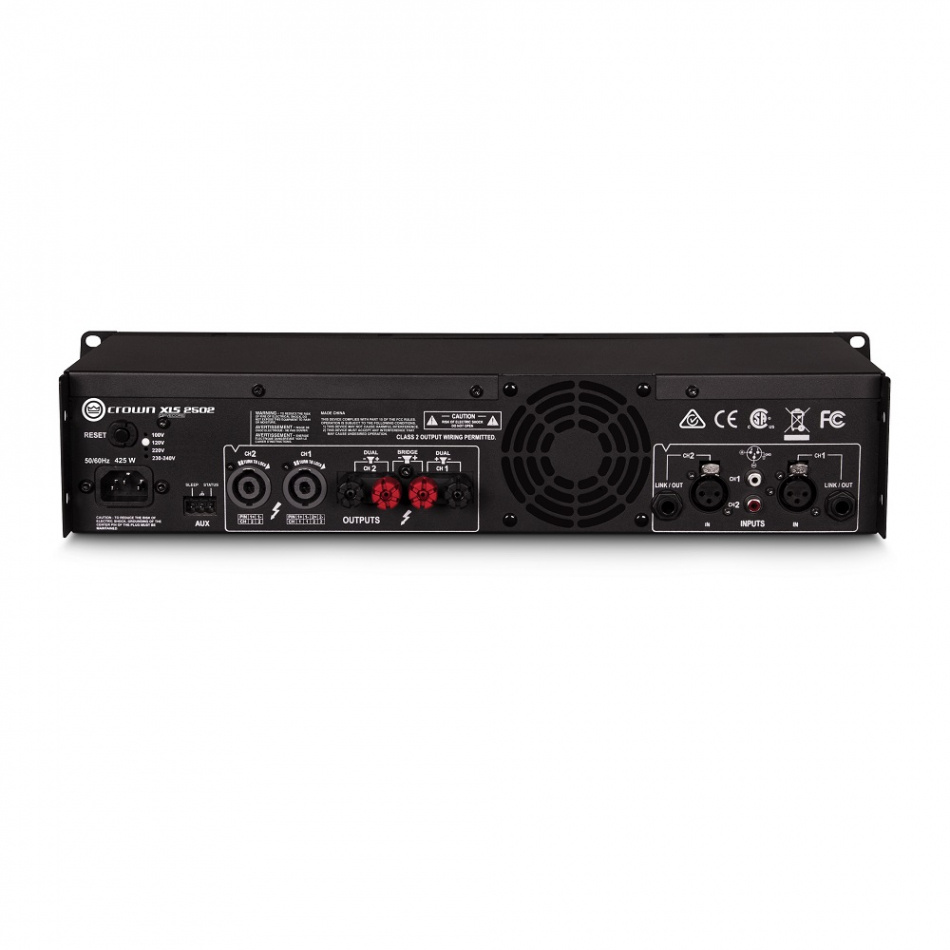 Crown XLS-2502, stereofoniczna końcówka mocy z DSP