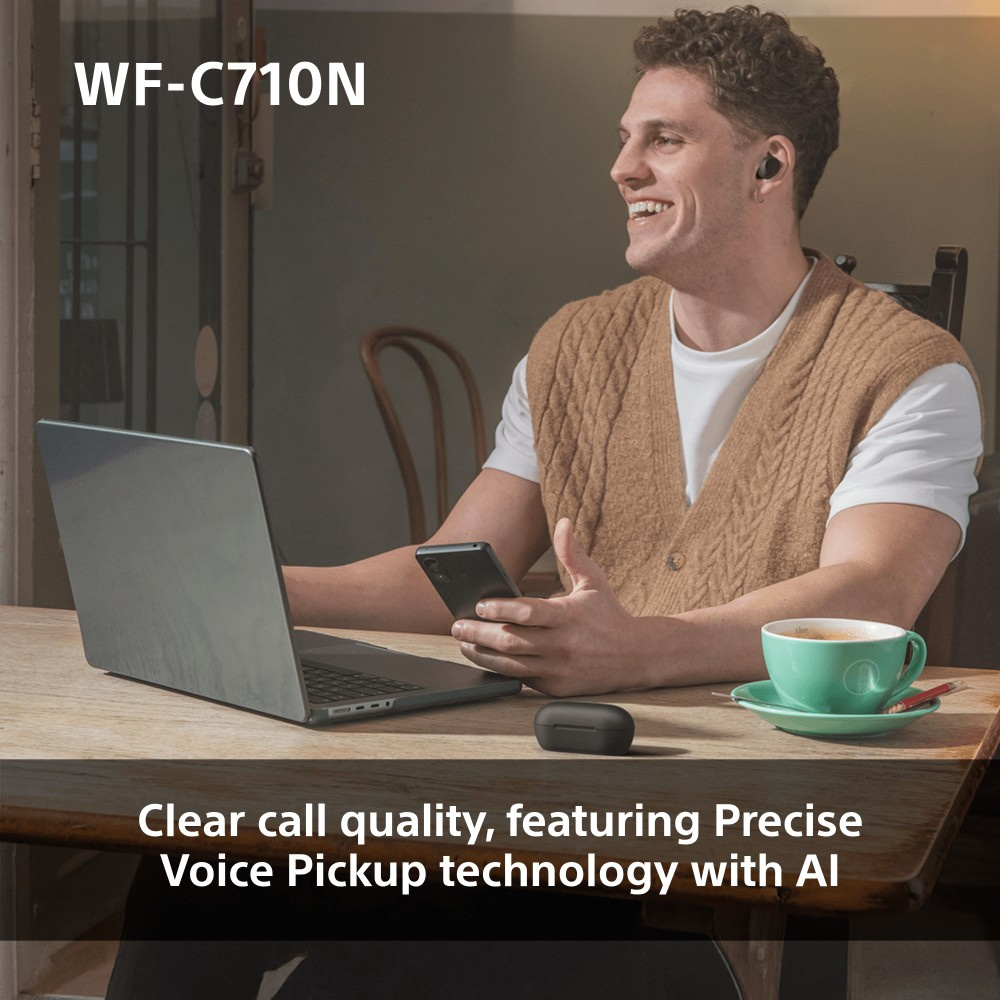 SONY WF-C710N słuchawki true wireless, Glass Blue