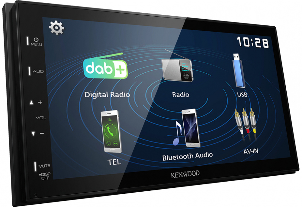 Kenwood DMX129DAB, radio samochodowe z wyświetlaczem 6.8