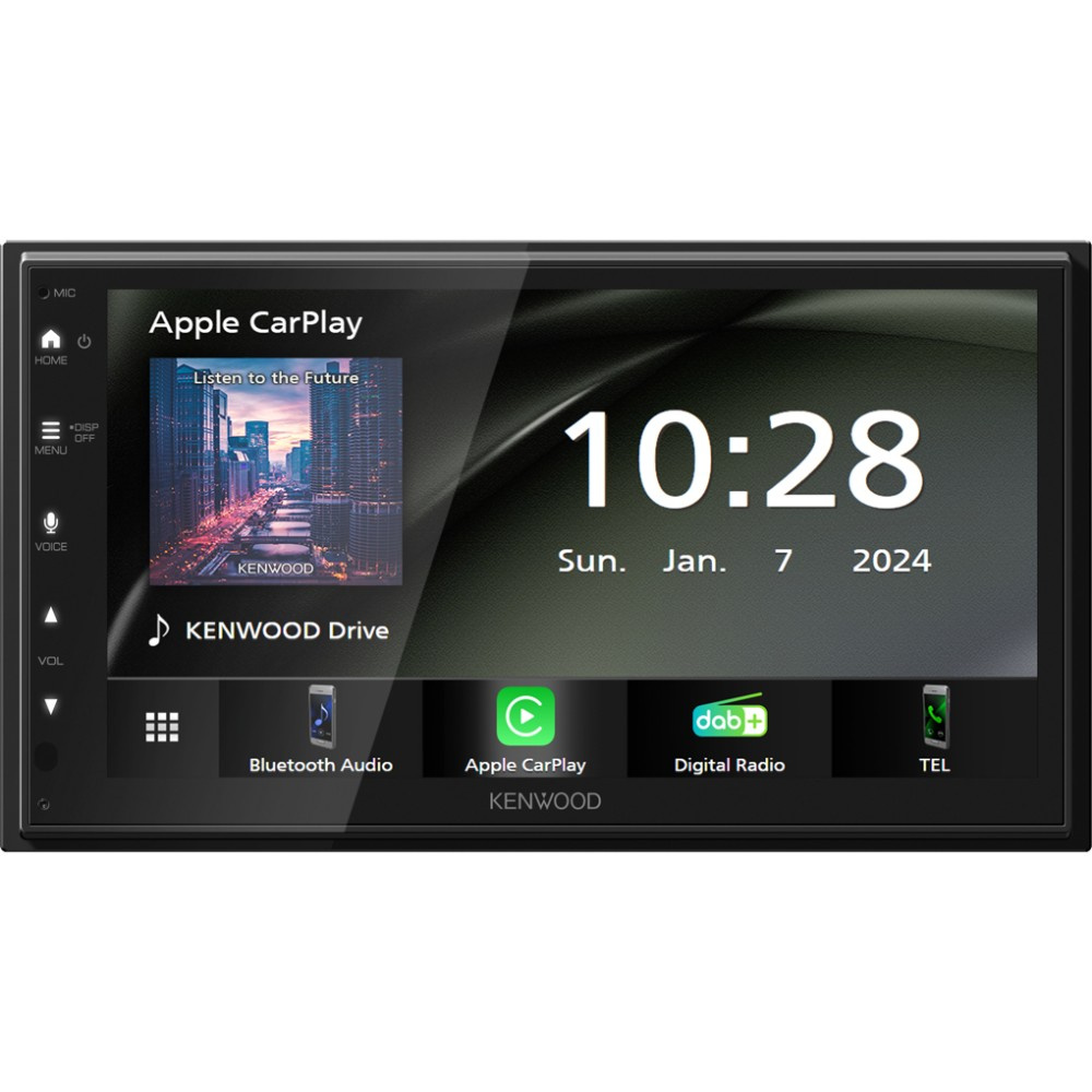 Kenwood DMX5023DABS, radio samochodowe z DAB, CarPlay i Android Auto