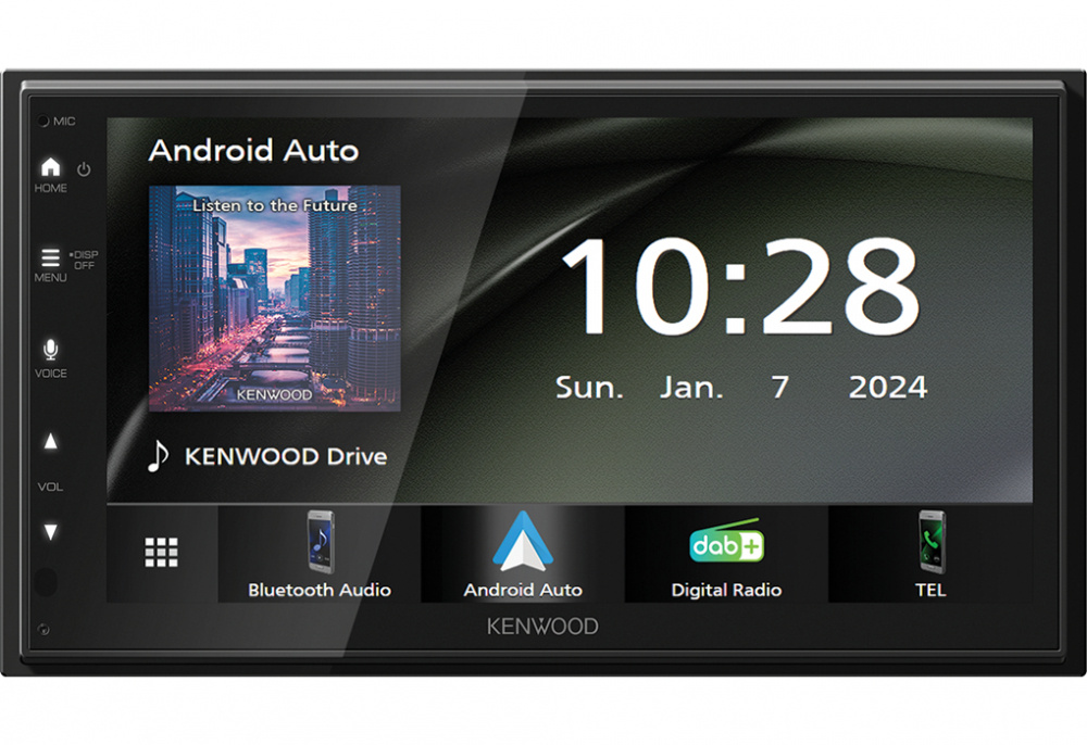 Kenwood DMX6523DABS, radio samochodowe z bezprzewodowym CarPlay i Android Auto, DAB+ i więcej