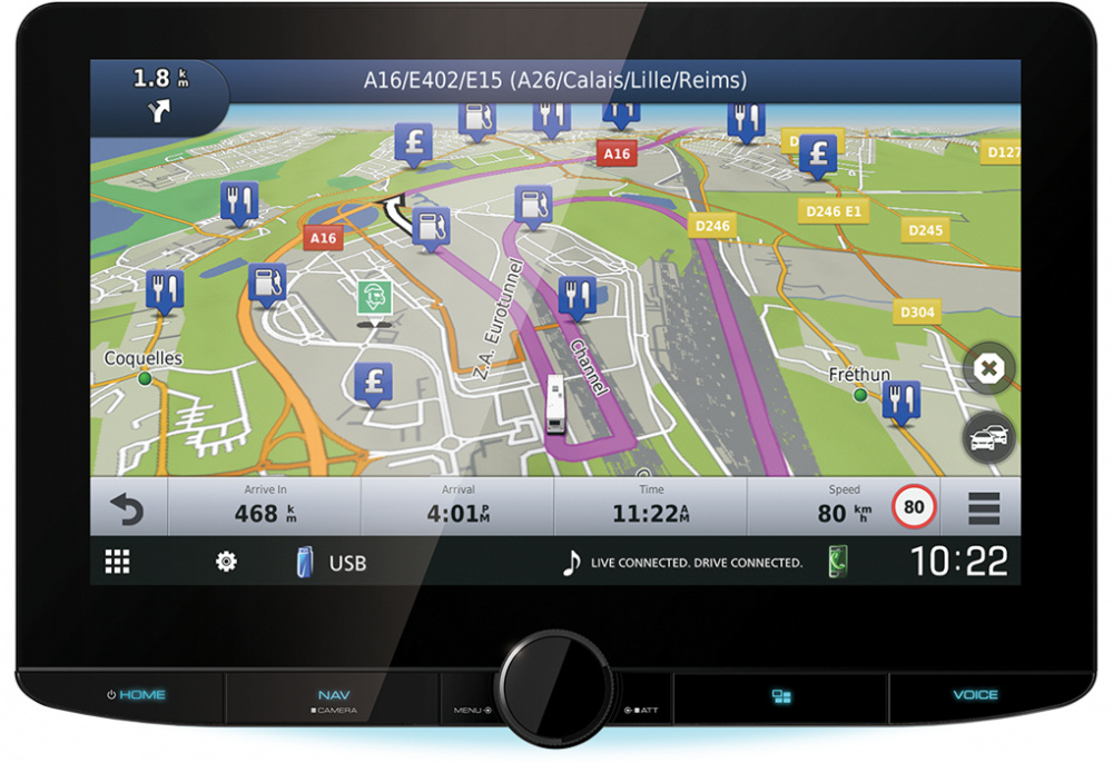 Kenwood DNR-992RVS, radio samochodowe z nawigacją, DAB+, Apple CarPlay i więcej!