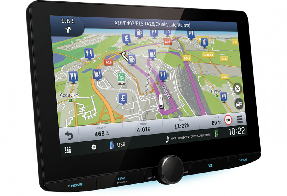 Kenwood DNR-992RVS, radio samochodowe z nawigacją, DAB+, Apple CarPlay i więcej!