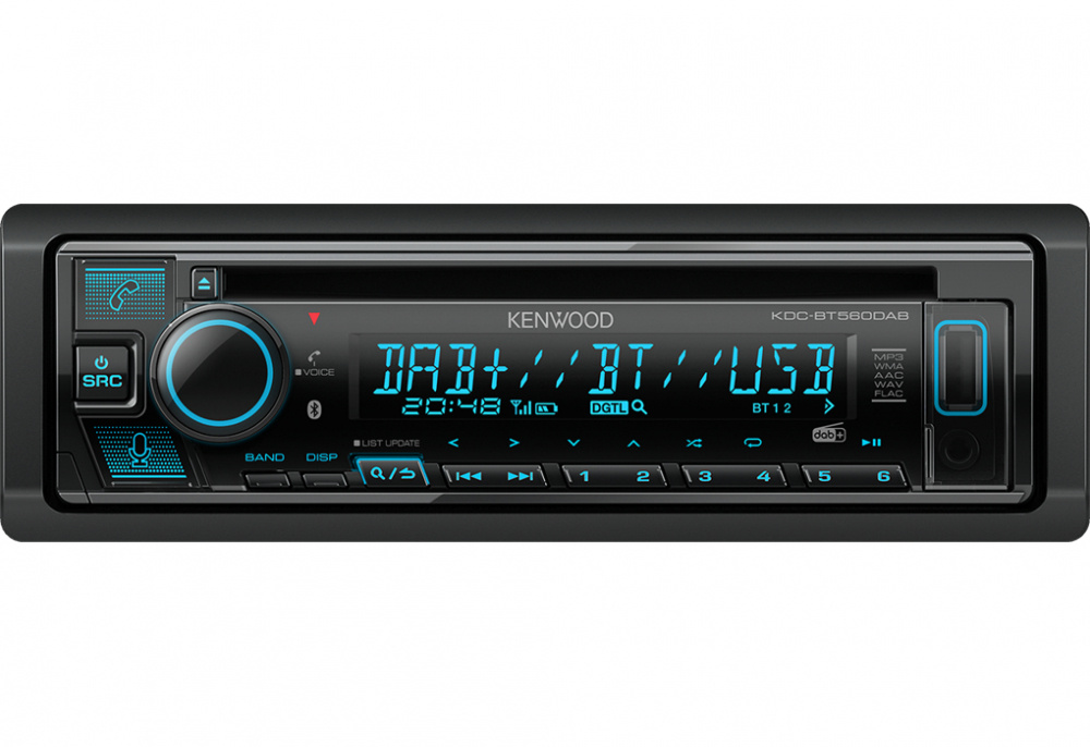 Kenwood KDC-BT560DAB, radio samochodowe z Bluetooth, odtwarzaczem CD i DAB+