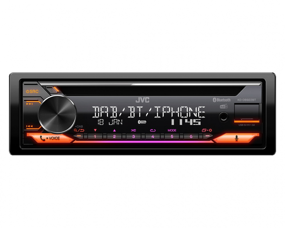 JVC KD-DB922BT, radio samochodowe z Bluetooth i DAB+