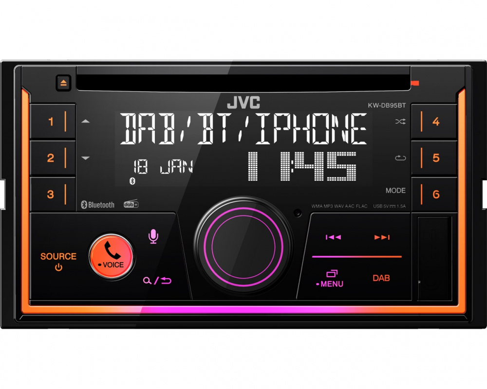 JVC KW-DB95BT, radio samochodowe z Bluetooth i DAB
