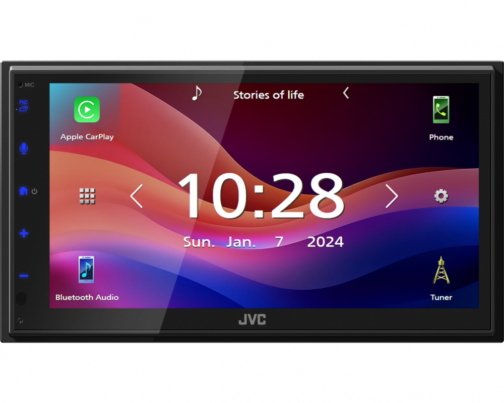 JVC KW-M593BT, radio samochodowe z CarPlay, Android Auto i 2+1 parami wyjść niskopoziomowych