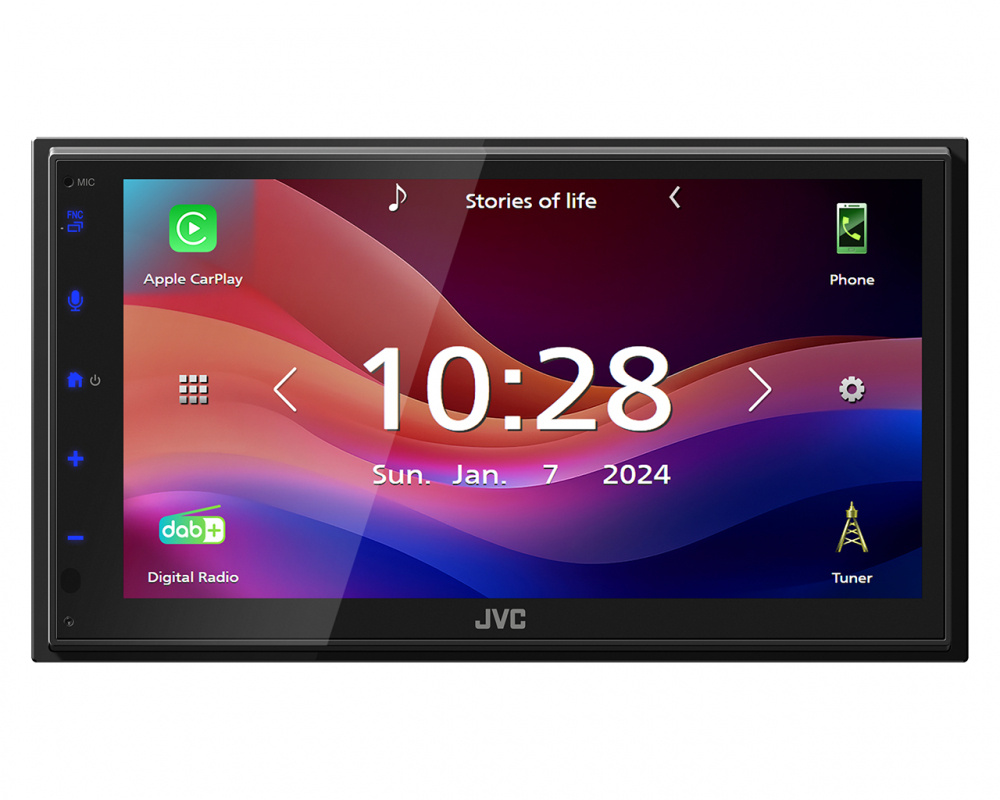 JVC KW-M695DBW, radio samochodowe z DAB, bezprzewodowym CarPlay i Android Auto