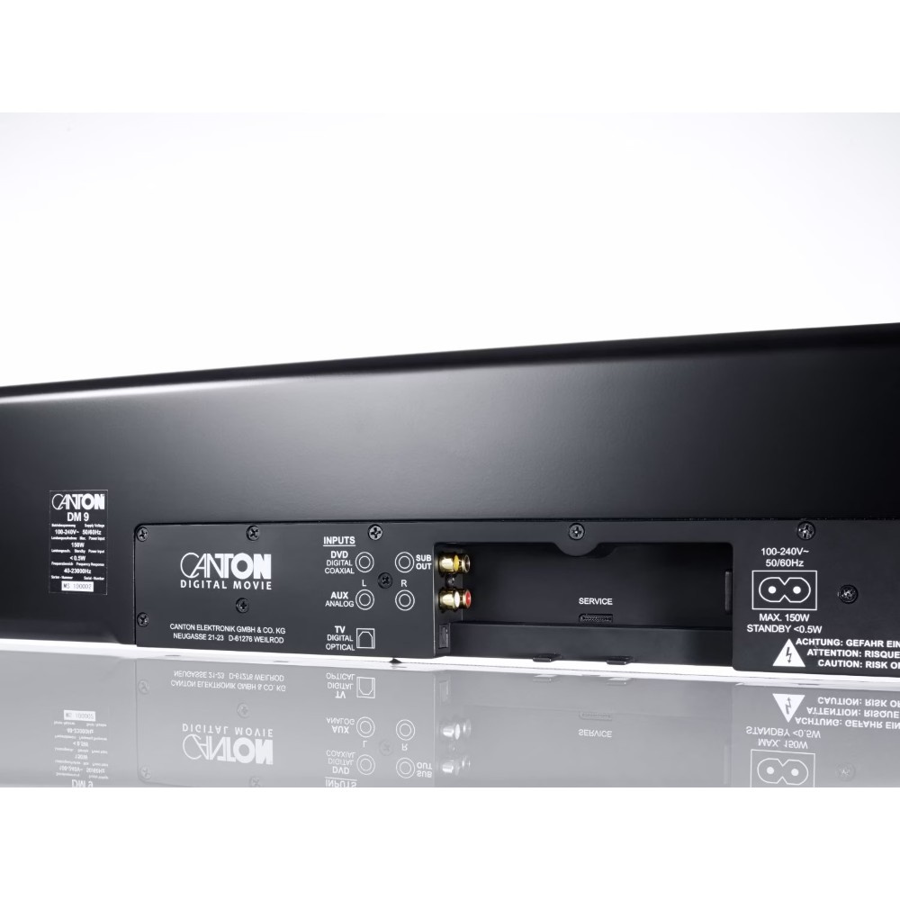 Canton DM 9, smukły soundbar z wirtualnym surround, biały