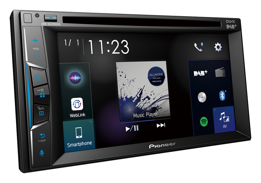 Pioneer AVH-A3200DAB, samochodowe radio z odtwarzaczem CD, DAB+ i Bluetooth