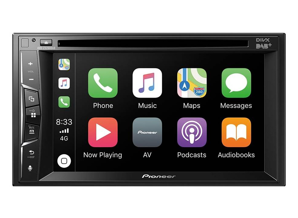 Pioneer AVH-Z3200DAB, radio samochodowe z Apple CarPlay, Bluetooth i DAB+