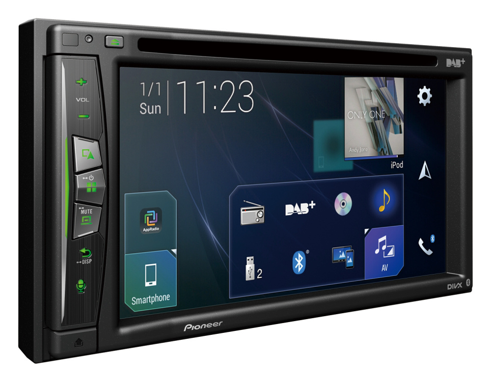 Pioneer AVIC-Z730DAB, radio samochodowe z bezprzewodowym Apple CarPlay, nawigacją i DAB+