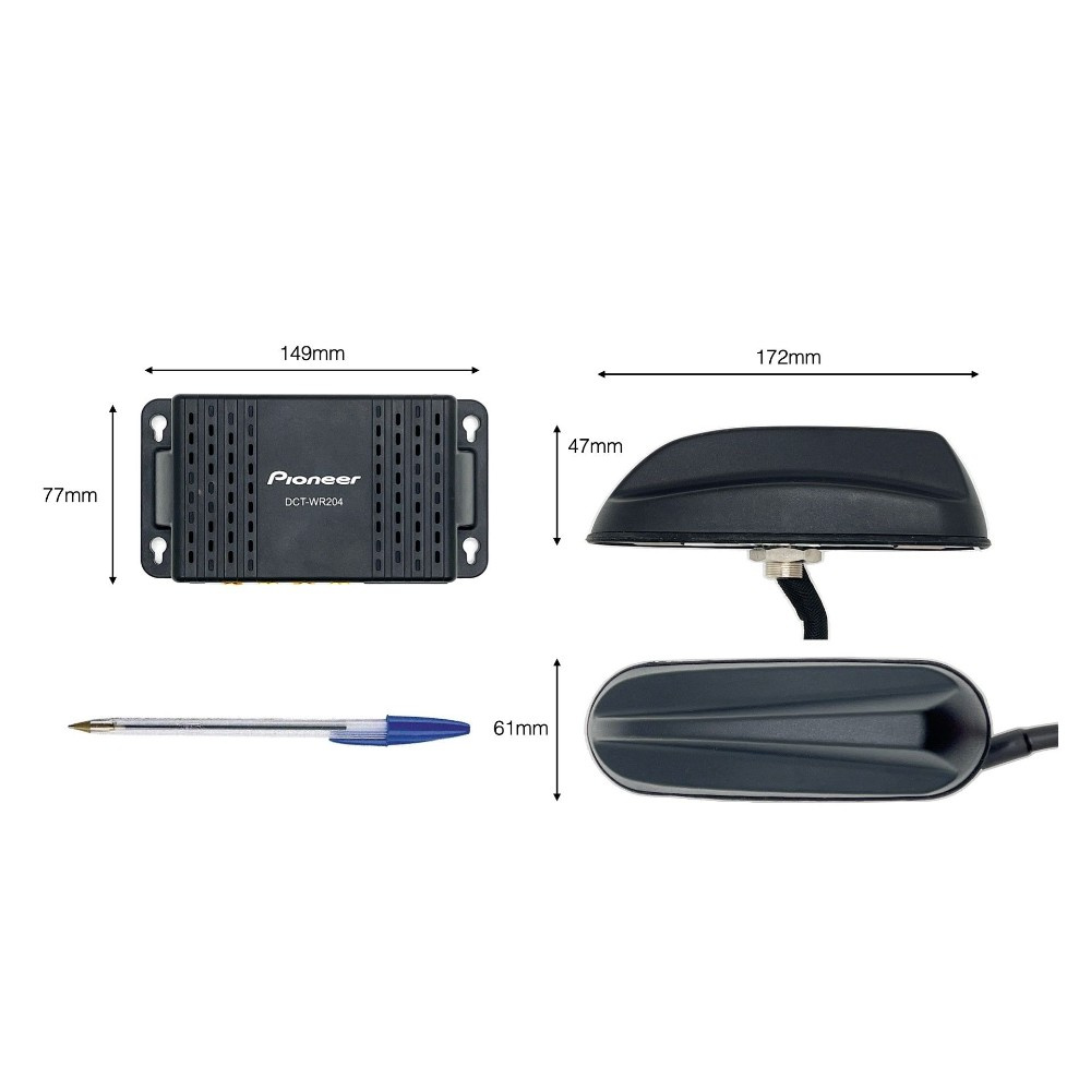 Pioneer DCT-WR204-SH, pakiet anteny/routera 4G do kampera/przyczepy kempingowej