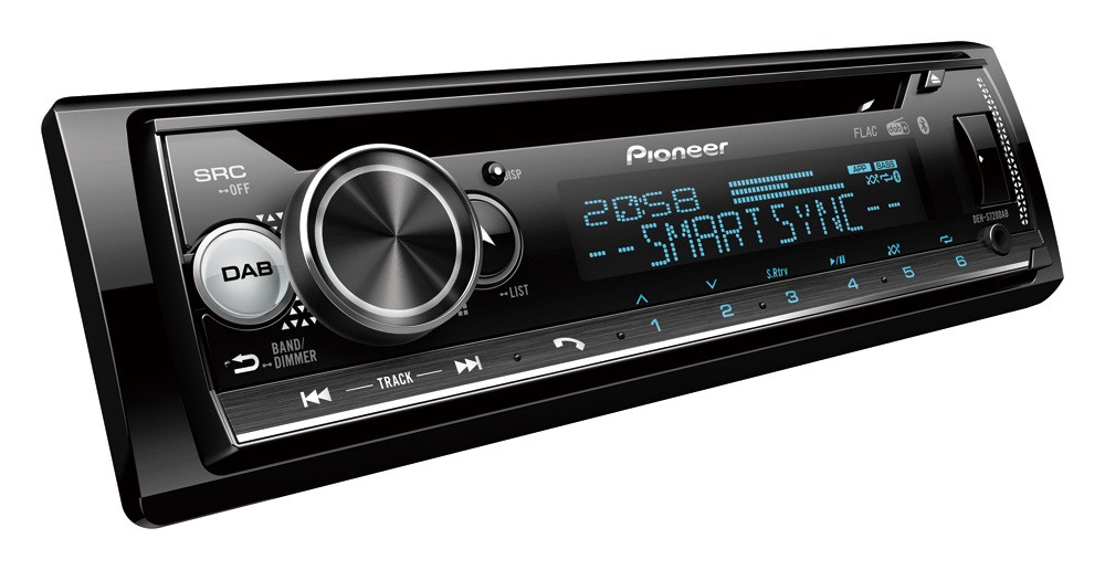 Pioneer DEH-S720DAB, radio samochodowe z 2x Bluetooth i DAB+