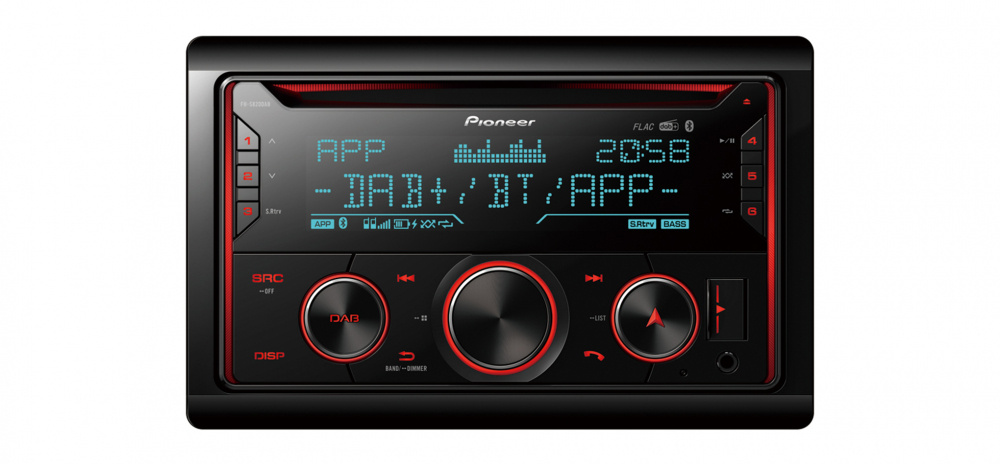 Pioneer FH-S820DAB, samochodowe radio z Bluetooth, odtwarzaczem CD i DAB+