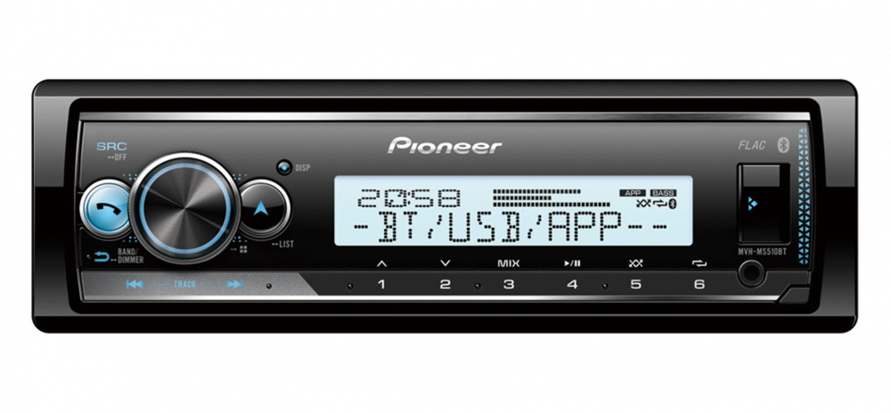 Pioneer MVH-MS510BT, morskie stereo z Bluetooth
