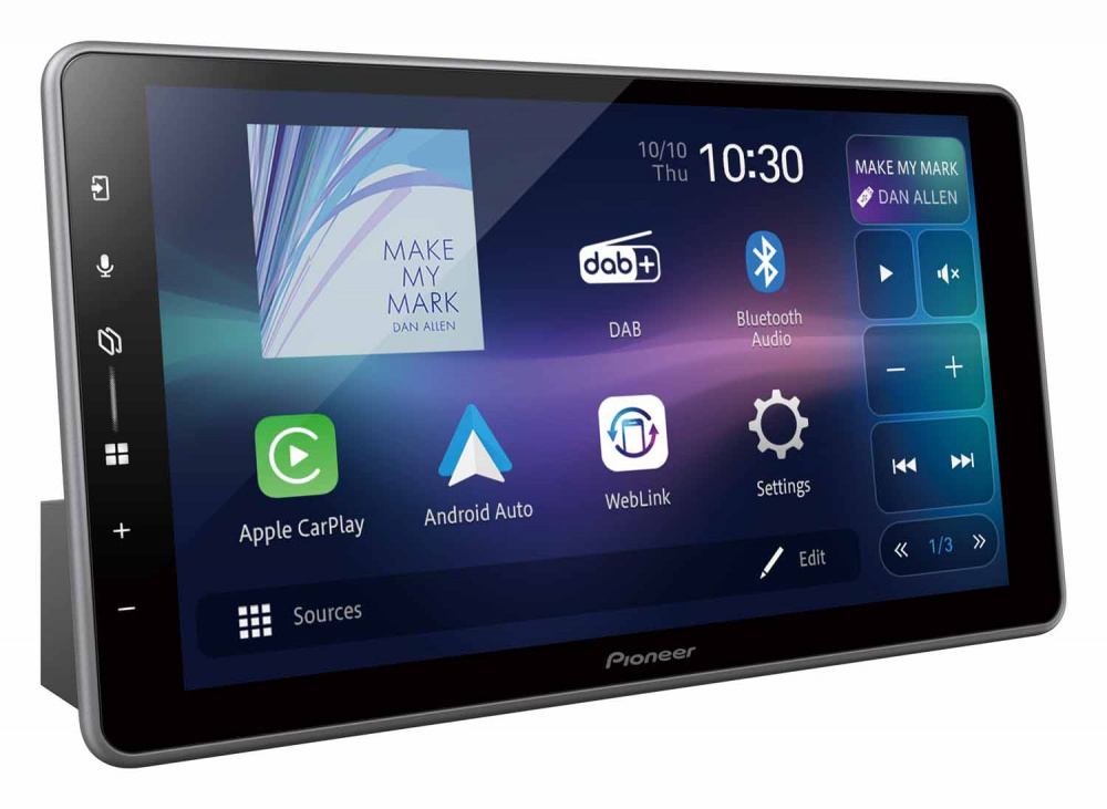 Pioneer SPH-DA97DAB-UNI2, 9-calowe radio samochodowe z bezprzewodowym CarPlay/Android Auto