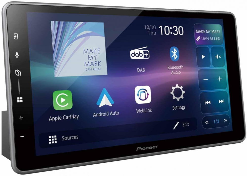 Pioneer SPH-DA97DAB-UNI, 9-calowe radio samochodowe z bezprzewodowym CarPlay/Android Auto