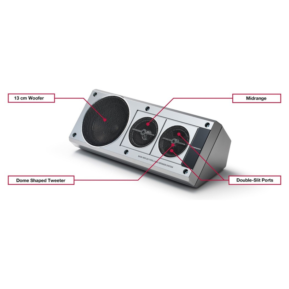 Pioneer TS-X40SXT 3-drożne głośniki w obudowie w stylu retro, para