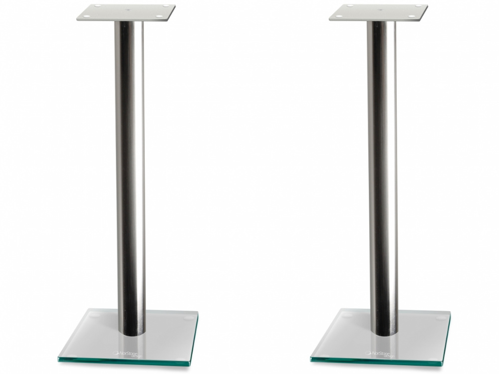 Norstone Epur Stand, statyw głośnikowy ze szklaną podstawą, wysokość 60 cm