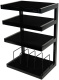Norstone Esse Hifi Vinyl, czarny stolik stereo Norstone Esse Hifi Vinyl, czarny stolik stereo