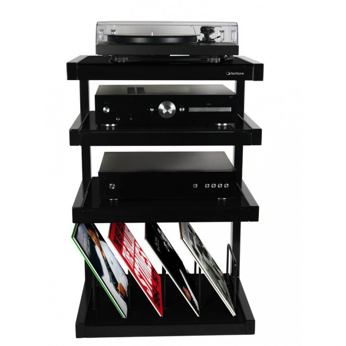 Norstone Esse Hifi Vinyl, czarny stolik stereo