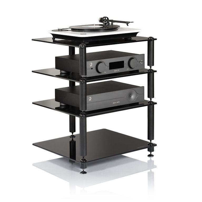 Norstone Bergen 2 matowa czerń, stolik hi-fi