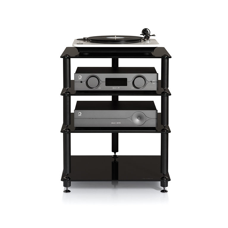 Norstone Bergen 2 matowa czerń, stolik hi-fi
