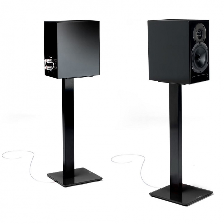 Norstone ESSE stand stojaki głośnikowe 61 cm, matowa czerń, para