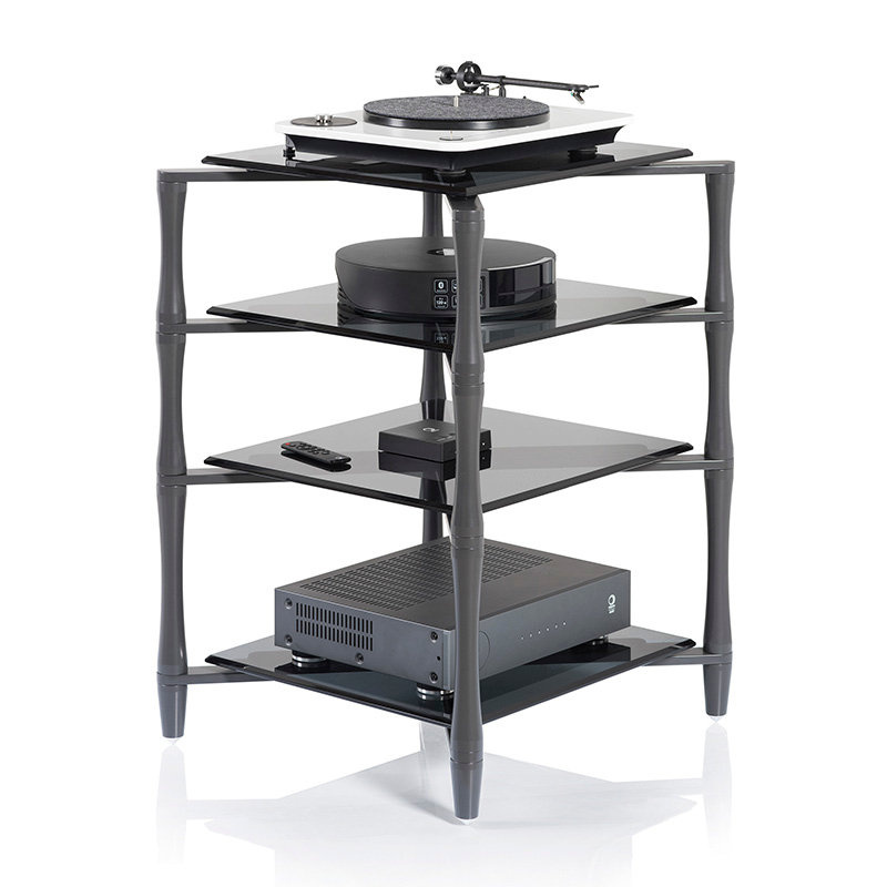 Norstone Slender Hifi elegancki mebel HiFi, Gunmetal Grey
