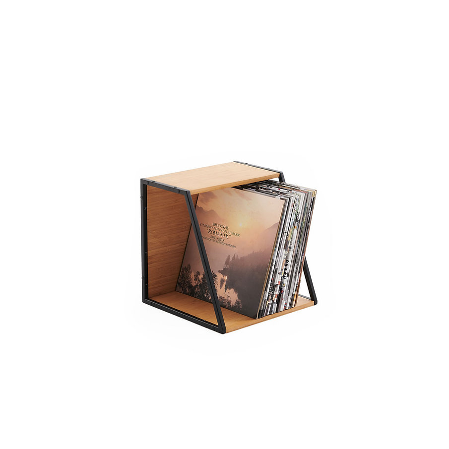 NorStone Vinyl LP Case, bambus/czarny