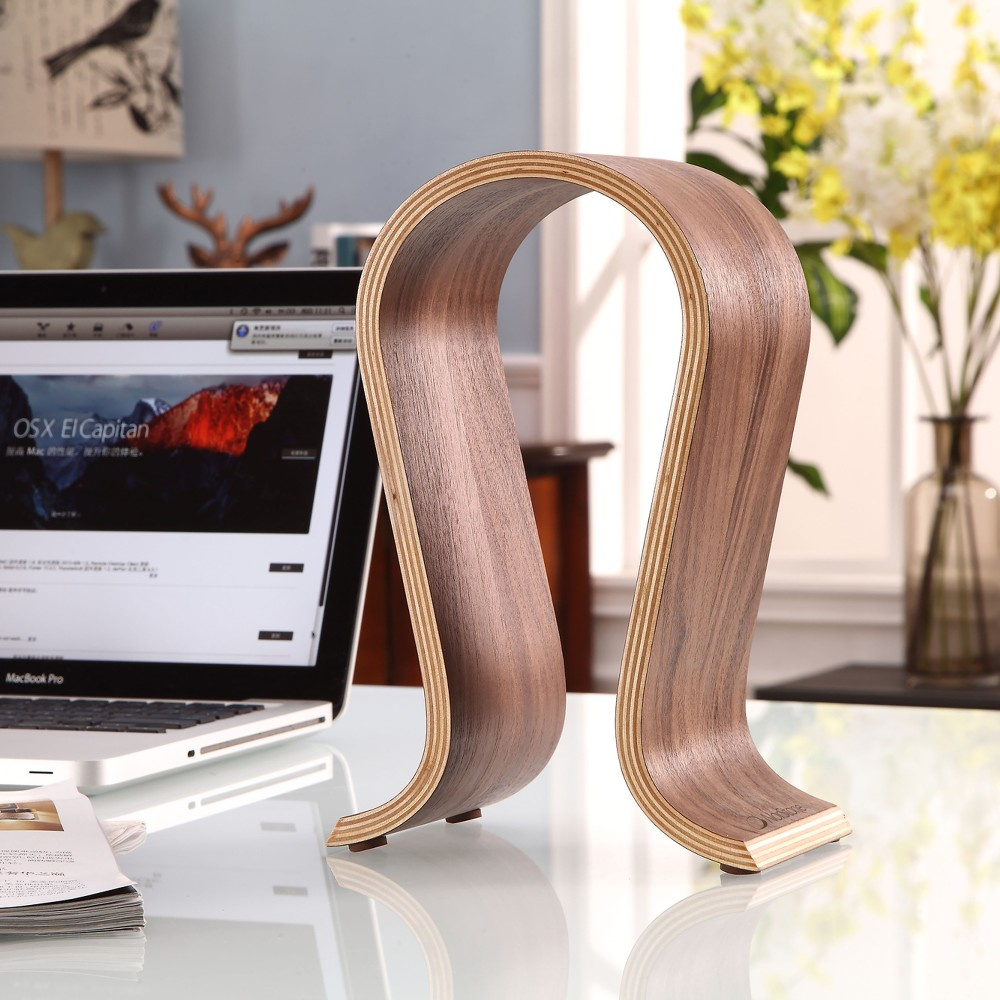 Norstone Wooden Headphone Stand, stojak na słuchawki z orzecha