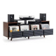NorStone Oslo Vinyl 1600 mebel medialny czarny/orzech NorStone Oslo Vinyl 1600 mebel medialny czarny/orzech