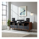 NorStone Oslo Vinyl 1600 mebel medialny czarny/orzech NorStone Oslo Vinyl 1600 mebel medialny czarny/orzech