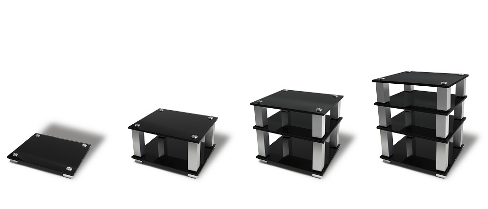 Norstone Square HiFi, rack z czterema półkami