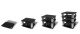 Norstone Square HiFi, rack z czterema półkami Norstone Square HiFi, rack z czterema półkami