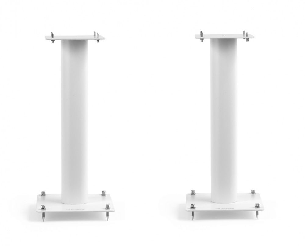 Norstone Stylum 1, stojaki głośnikowe, matowa biel, wysokość 50 cm
