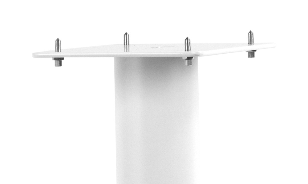 Norstone Stylum 1, stojaki głośnikowe, matowa biel, wysokość 50 cm