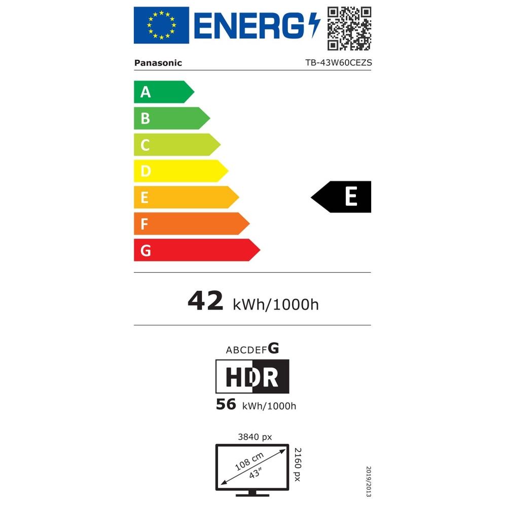 Panasonic TB-43W60CEZS, 43-calowy telewizor LED 4K z TiVo