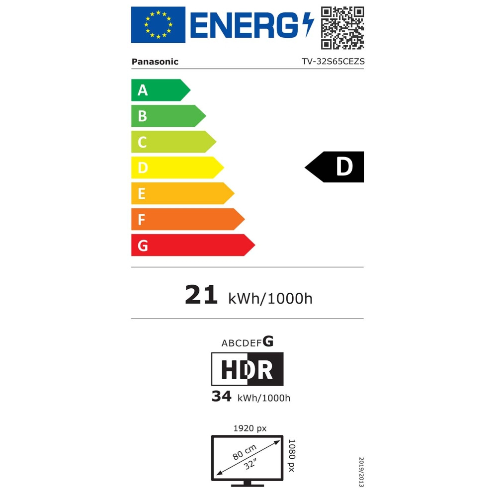 Panasonic TV-32S65CEZS, 32-calowy telewizor QLED Full HD z Fire TV
