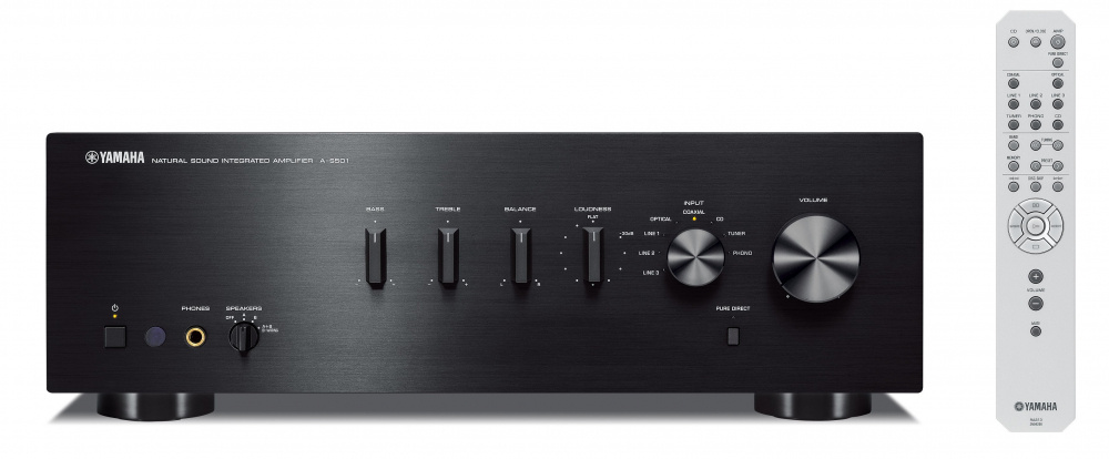 Wzmacniacz stereofoniczny Yamaha A-S501 MK II, czarny