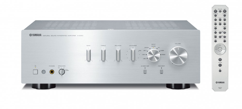 Wzmacniacz stereofoniczny Yamaha A-S701 MK II, srebrny
