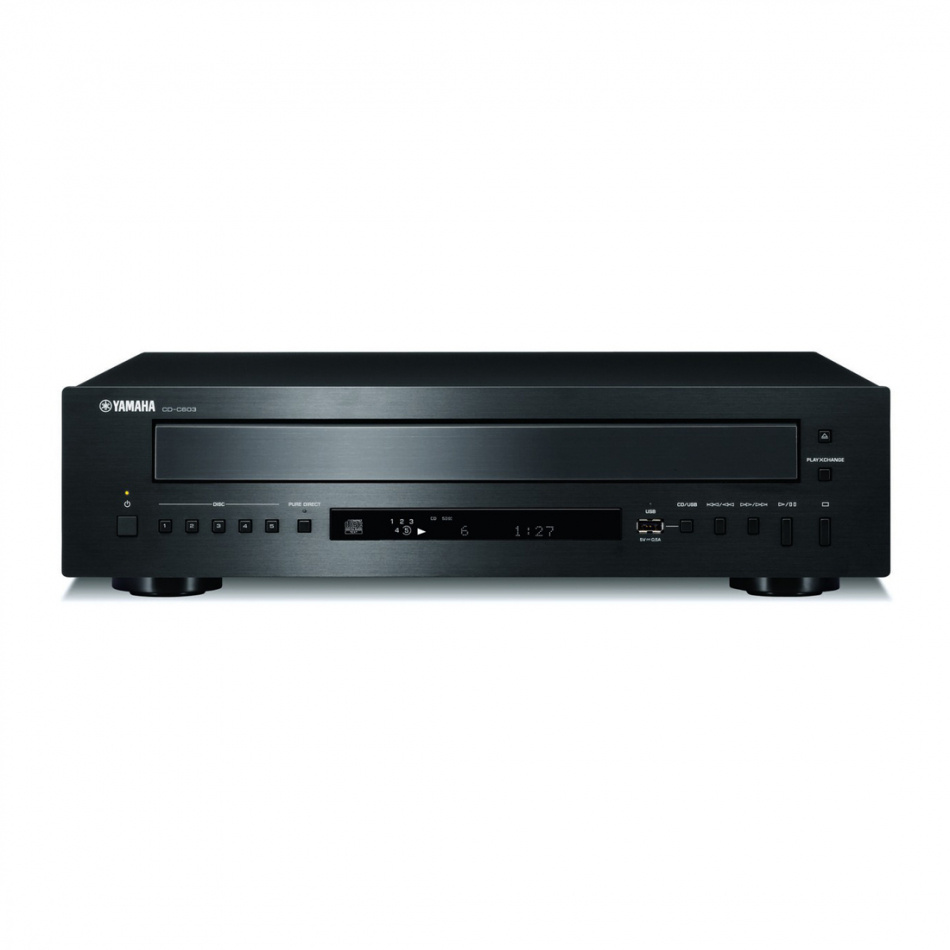 Yamaha CD-C603 odtwarzacz CD z miejscem na pięć płyt, czarny
