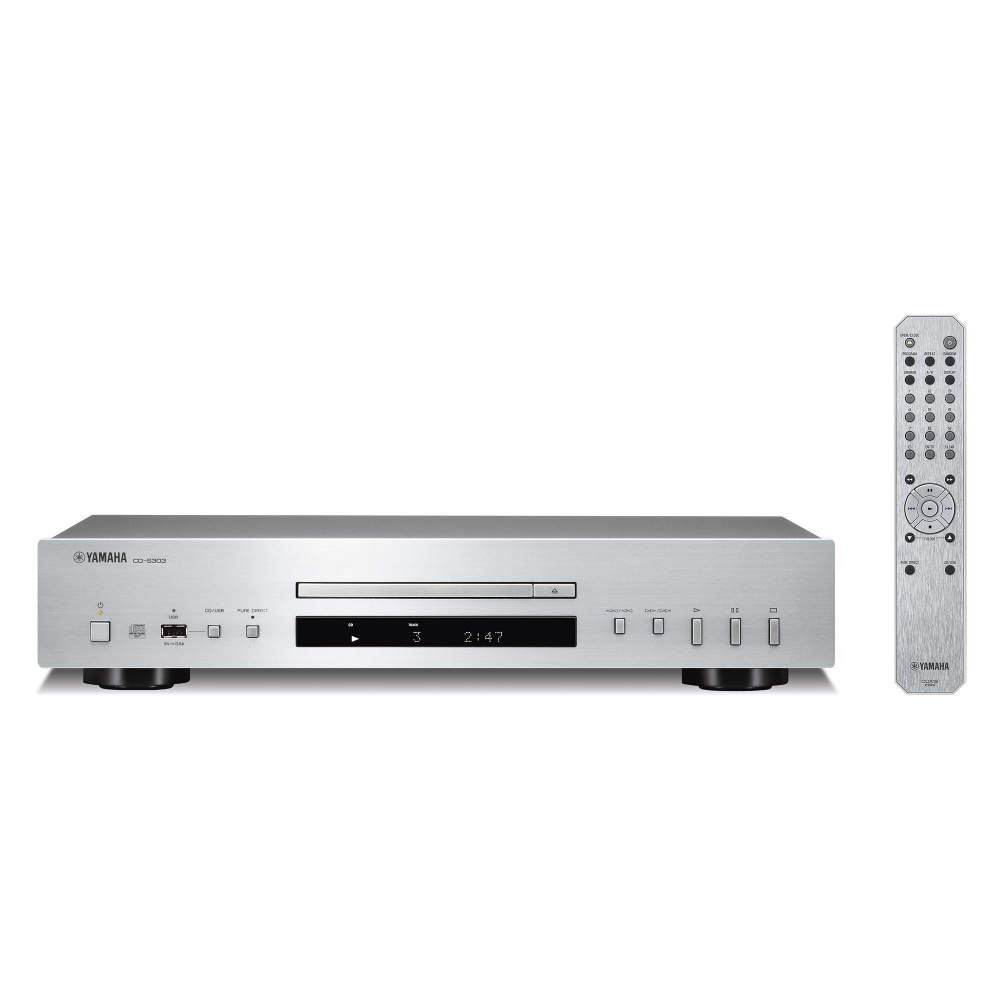 Odtwarzacz CD Yamaha CD-S303 z USB, srebrny